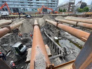 Hout van 600 jaar geleden komt tevoorschijn in Rotterdam: 'Heel bijzonder'